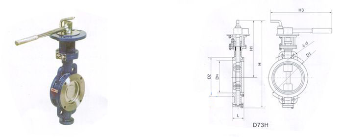 D73H手柄式對夾式硬密封蝶閥 D73H手柄式對夾式硬密封蝶閥
